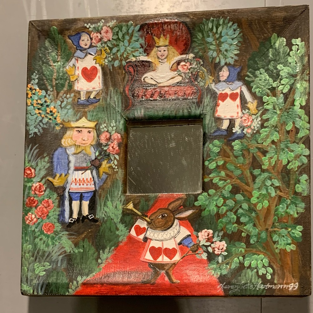Set Hand painted Framed Mirrors - Picture 2 of 6